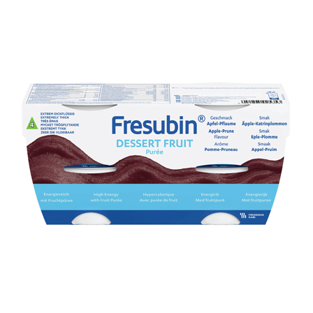 Fresubin Fresubin dessert fruit, Epler og svisker, 4x125 ml