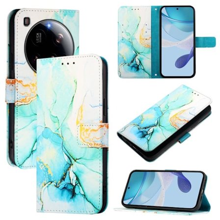 Xiaomi 15 Ultra PT003 Flip Läderfodral med Marmor Mönster