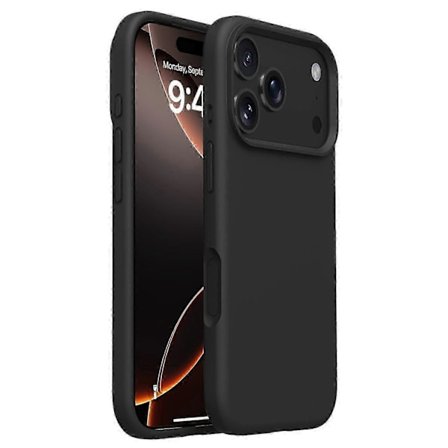 iPhone 17 Pro Max -kotelo, pehmeä mikrokuituvuori, nestemäinen silikoni + PC-kuori
