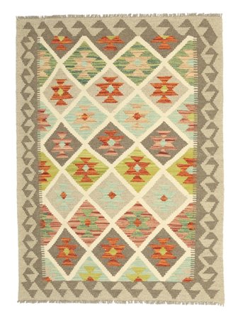 Kelim Afghan Old Style Tæppe Håndvævet 105X144 Afghanistan