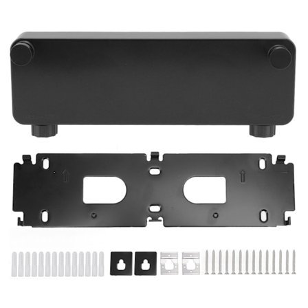 Infällbar torkvinda 5,2 meter platsbesparande klädtork för badrum och balkonger svart