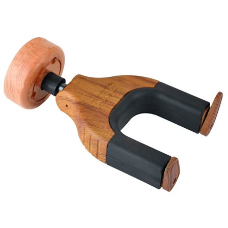 Gitarveggfeste, automatisk låsing gitarveggfeste, base i massivt tre