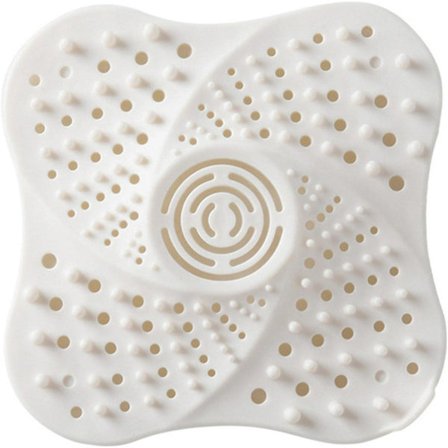 Vit Hårfanger til Brusebadsafløb, Vaskesil, Brusebadekar, Gulvafløbsdæksel til Badekar, Badeværelse, Køkken