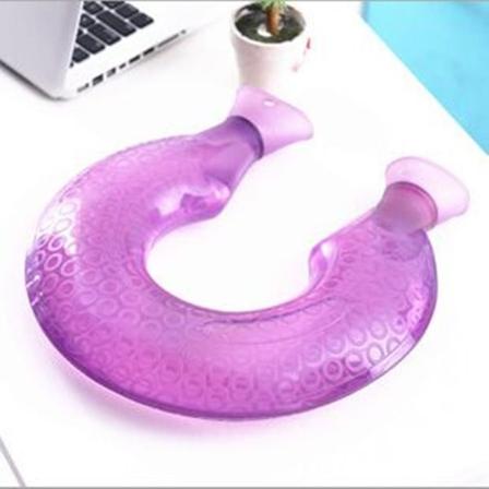 Varmvattenflaska Återanvändbar Hand Neck Vattenpåse 37*35 Violett
