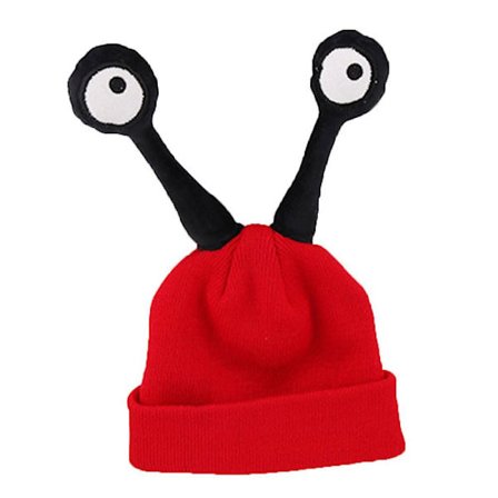 Vinterlue for barn, søt insekt snegle tegneserie babyhatt varm heklet strikket ullhatter