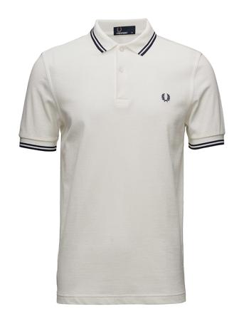 Twin Tipped Fp Shirt Polos Short-sleeved Hvit Fred Perry