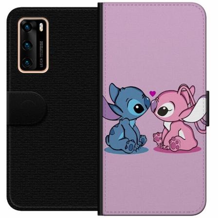 Huawei P40 Plånboksfodral Lilo And Stitch