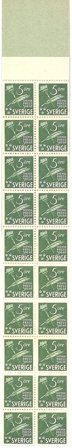 Sverige 1945 - AFA 318Cv-318Ch - Frimærkehæfte - Postfrisk