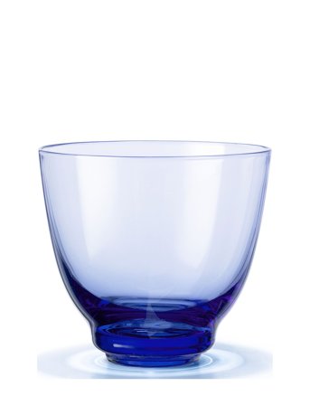 Holmegaard Flow Vandglas 35 Cl Mørk Blå - Blue - 35 CL