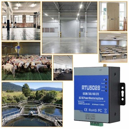 RTU5028 GSM Strømspænding Statusovervågning Strømsvigt/Genopretnings Alarm - Perfet