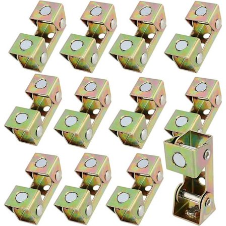 12 stk. V-type magnetiske svejseklemmer, justerbar V-type fixturklemme, magnetisk V-pudesæt, magnetisk V-skarp faneholderhjørne til hæftesvejsning, 18