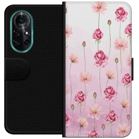Kompatibel Tegnebogsetui til Huawei nova 8 Pro Rose Petal Whisper