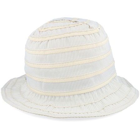 Seeberger - Beige historical Hatt - Ribbon Linen Cloche @ Hatstore