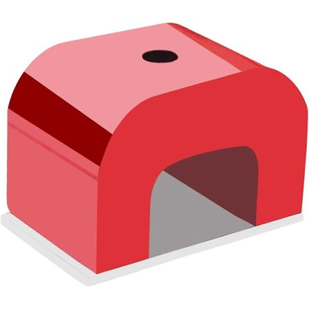 Rød Hestesko Magnet, Stærk U-formet Magnet til Neglelak, Kraftige Alnico Magneter til Gel Polish Neglekunst