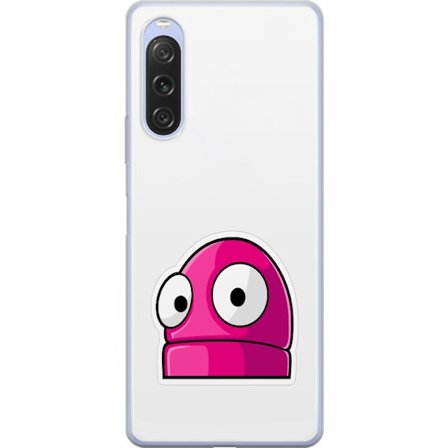 Kompatibel Mobilcover til Sony Sony Xperia 10 V Rosa tegneseriefigur med store øjne i legende og humoristisk stil