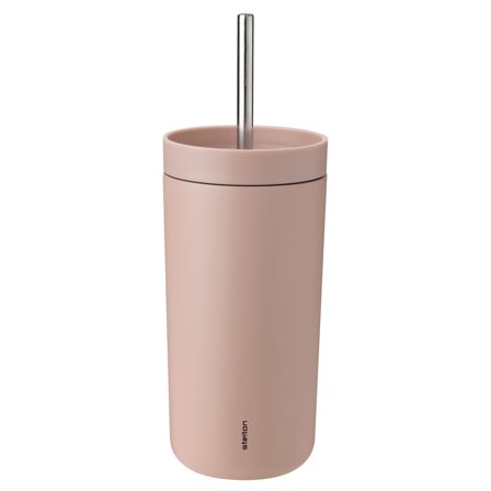 Stelton To Go Sip Termokrus med sugerør 40 cl, heather - Lyng | KitchenOne