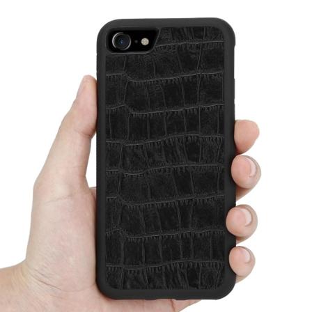 Boom Croco skal till iPhone 6/7/8/SE 2020 - Svart Black