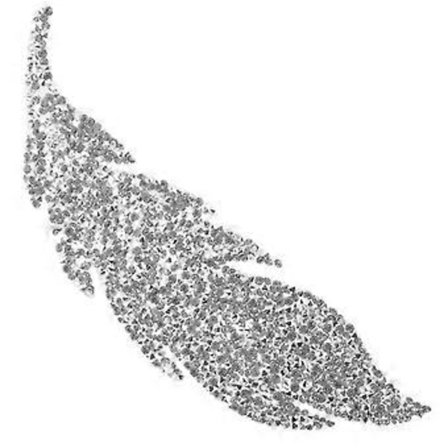 Bladform Rhinestone Applikation DIY Beklædningstilbehør Beklædningsgenstande Tasker DIY Applikation