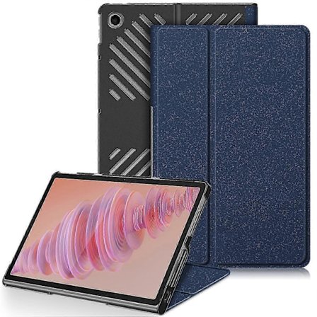 For Lenovo Tab Plus 11.5-tommers TB351FU Deksel Varmeavledning Stativ Lær Tablet Cover-Blackc p
