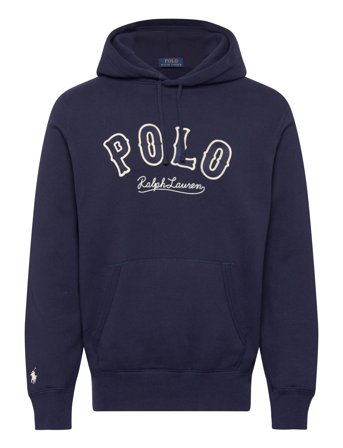 Polo Ralph Lauren The Rl Fleece Western-Logo Hoodie - Navy - XS