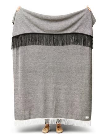 Aymara Plaid Home Textiles Cushions & Blankets Blankets & Throws Grå Form & Refine
