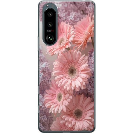Yhteensopiva Puhelinkuori Sony Xperia 5 III Kukkakuvio Pinkki Kukat