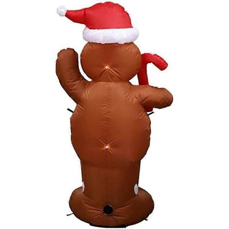 Oppblåsbare juledekorasjoner, oppblåsbar snømann for utendørs bruk, LED-juledekorasjoner