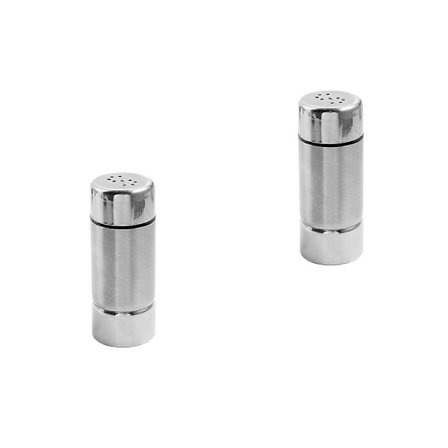 2 stk. krydderstrøere i rustfritt stål Salt- og pepperstrøere Krydderstrøer Krydderflaske i rustfritt stål Saltstrøer [D]