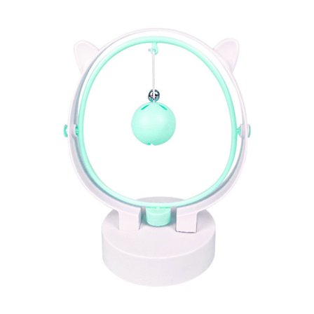 Kattelegetøj Elektrisk Svingende Bold med Klokker Interaktion Teaser Konstant Bevægelse Skridsikker Base Batteridrevet