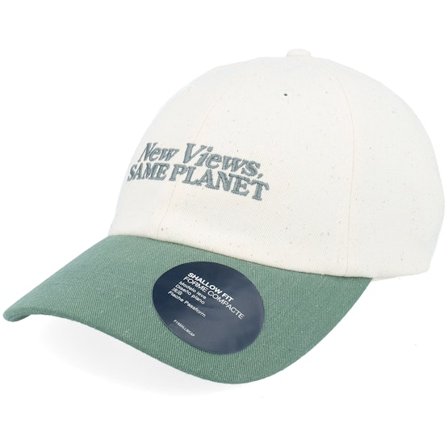 The North Face - Beige unconstructed Cap - Norm Hat Natural/Duck Green Dad Cap @ Hatstore