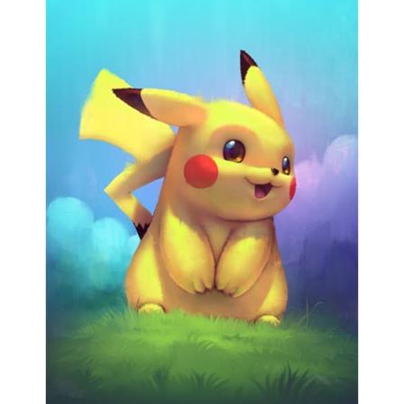 5d Diamantmaleri Pikachu DIY Full Diamond Broderi Dekorativ
