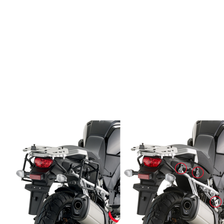 Schnellverschluss-Seitenträger Givi PLR Monokey Rapid Release - Suzuki DL 1000 V-Strom 2014-2019