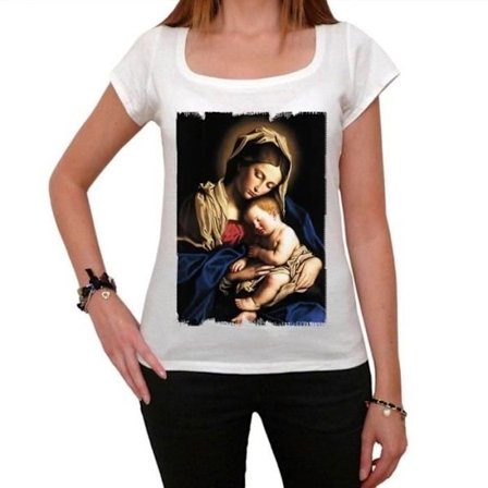 T-shirt dam Mary Baby Jesus – Mary Baby Jesus – Vintage T-shirt