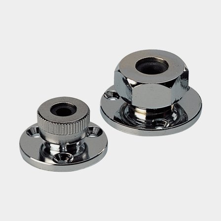 Kabelgennemføring, til kabel op til Ø6 mm, sølv