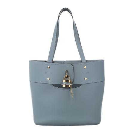 Chloé Pre-owned, Aby Leren Bucket Bag Blauw, Dames, Maat:ONE Size