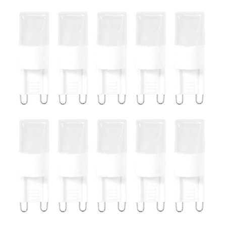 10x G9 1w LED Højeffektslampe Varm Hvid 3500 K