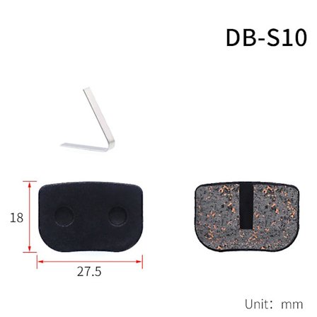 Sæt Mtb Cykel Cykel Disc Bremseklodser Semi-metalliske Klodser Kompatible med Shimano Avid Hayes Tektro