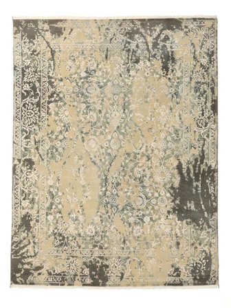Contemporary Design Rug 240X312 Dark Yellow/Orange Wool, India