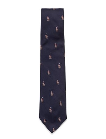 Polo Ralph Lauren | Polo Pony Silk Repp Narrow Tie | ONE SIZE