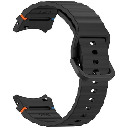 Silikonarmbånd for Samsung Watch 7 - Svart