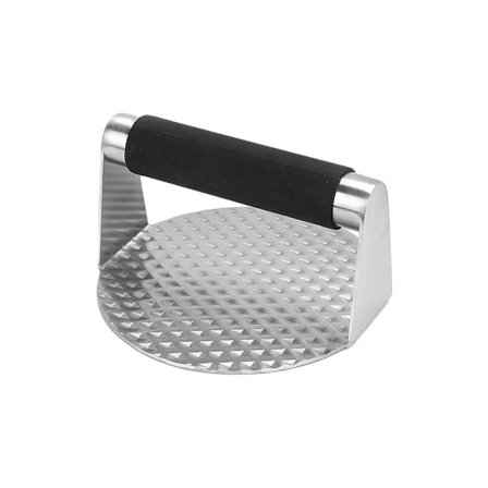 Smash Burger Press i rostfritt stål med silikonhandtag