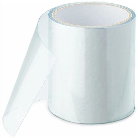 Vattentät tejp, tätningstejp, reparationstejp kompatibel med pool, tält, presenning, hängränna, uppblåsbar båt, akryllim (100MM*66M, Transparent)