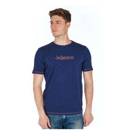 Jeckerson, Blue Cotton T-Shirt Niebieski, Mężczyzna, Rozmiar: M
