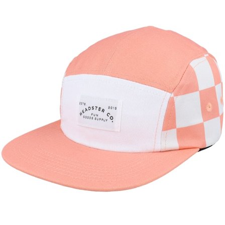 Headster - Roze 5panel Cap - Kids Check Yourself Five Panel Peaches 5-Panel @ Hatstore