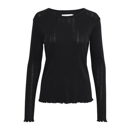 Karen by Simonsen Karen By Simonsen Carrykb Oneck Toppe T-Shirts 10103859 Meteorite Sort, Dame