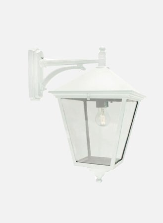 London 493 utelampe - hvit