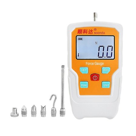 Kannettava digitaalinen voimamittari taustavalolla - työntö-/vetomittari -n/lb-/kg-/oz-(20N)