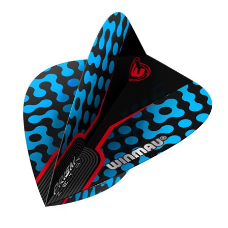 Winmau Prism Zeta Blue, Black & Red Kite | Winmau.com