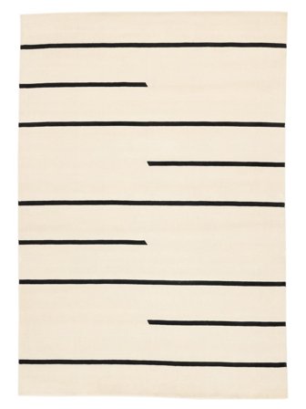 Handloom Handloom Pattern Vloerkleed 220X320 Beige/Zwart