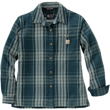 Carhartt Workwear Carhartt W's Loose Fit Twill Plaid Shirt Greenstone